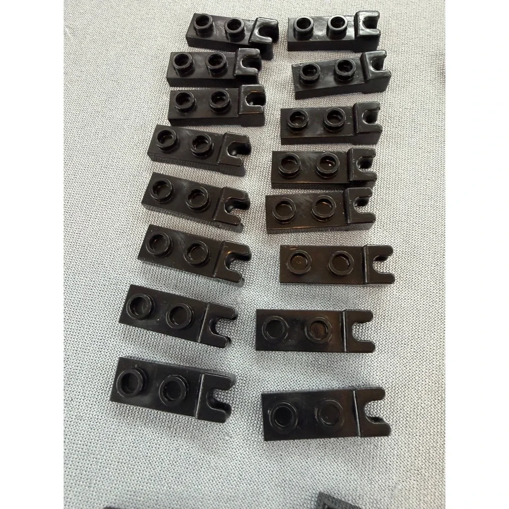 Lego 35 Black Ball and Socket Joint Connector Lot 1x2 Plate Modified MOC Parts - Picture 2 of 5